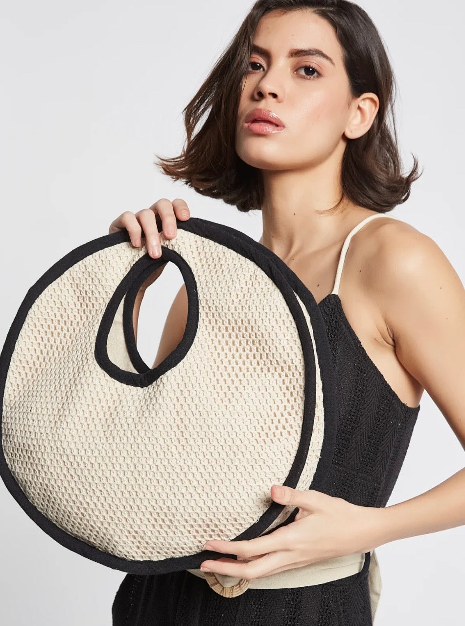 Bolso Fawn beige y negro